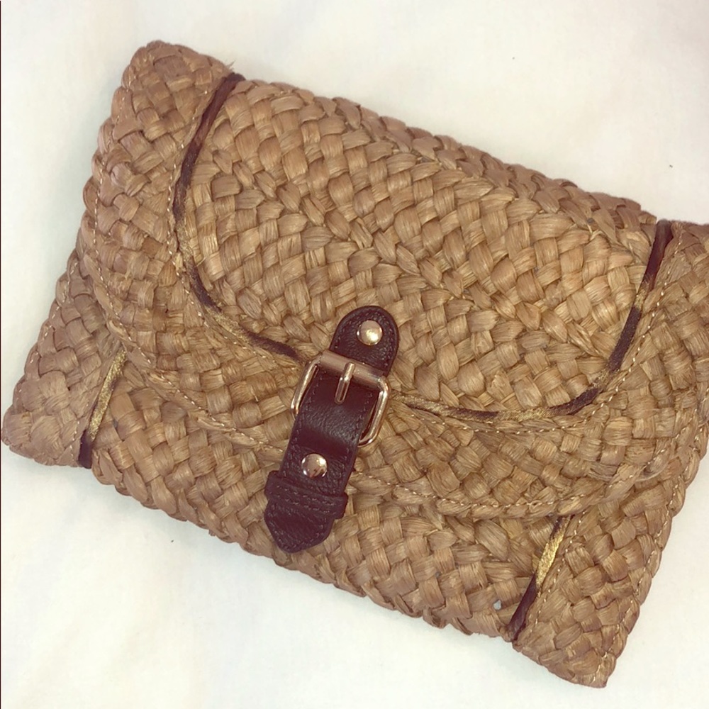 Felix Rey - raffia/straw clutch.